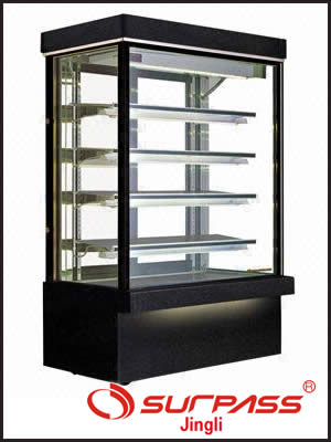Jingly Surpass Upright Cake Display Cupboard - Granite Base